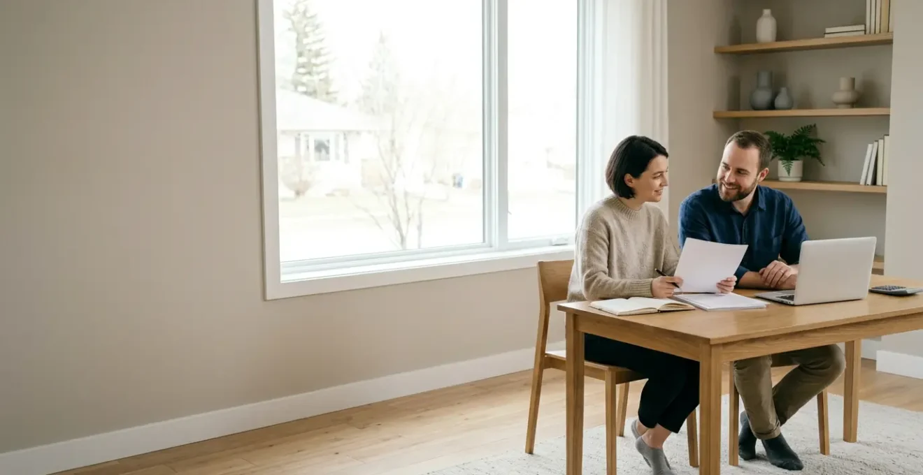 Scène représentant la constitution d'un apport personnel pour un achat immobilier grâce à l'épargne et à la famille