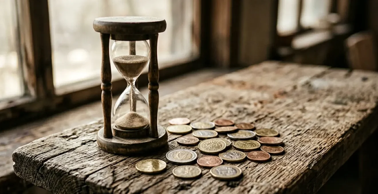 Représentation symbolique de la perte de valeur de l'épargne face à l'inflation