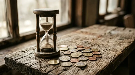 Représentation symbolique de la perte de valeur de l'épargne face à l'inflation