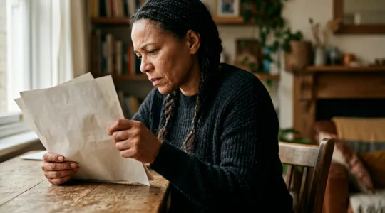 Personne en situation de stress face à des documents administratifs complexes illustrant un refus d'assurance emprunteur